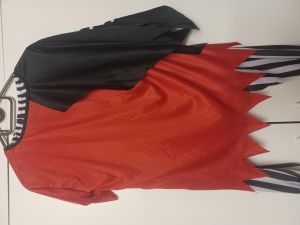 Kids Costumes to Hire - Pirate - Red top & Stripe pants - CHILD